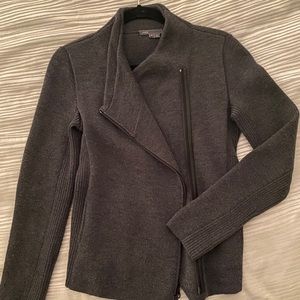 Vince Wool Zip Up Sweater